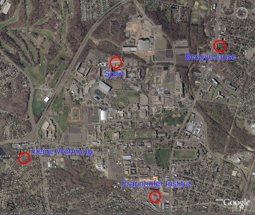 THX to Google Earth, Plan von CollegePark